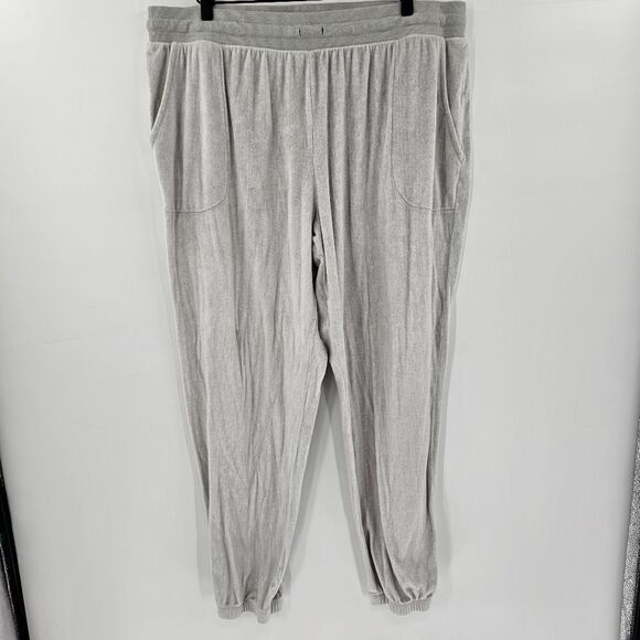 Secret Treasures Pants - Secret treasures jogger velvet xl gray silver pajama comfy